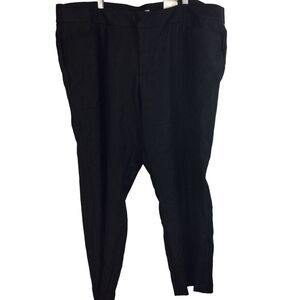 CJ Banks Womens Average City Fit Straight Leg Pants Gray Size 24W Petite NWT